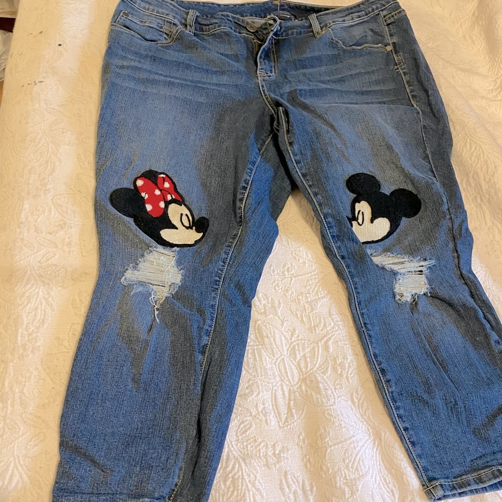 Disney denim jeans plus size 18